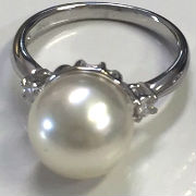 リフォーム後のパールの指輪